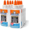 Elmer’s Clear Liquid School Glue, Washable, Safe, Nontoxic, 32 Ounces (1 Quart) – Great for Making Slime, #1 Teacher Brand(5 oz  8 Count)