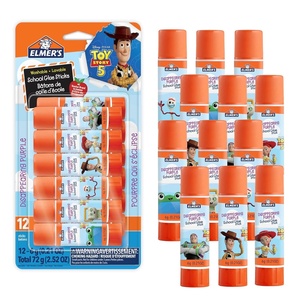 Elmer’s Disappearing Purple School Glue Sticks, Washable, 6 Grams, 12 Count – Arts & Crafts, Poster, Projects, Back to School, #1 Teacher Brand(12 Count – Toy Story Disappearing Purple)