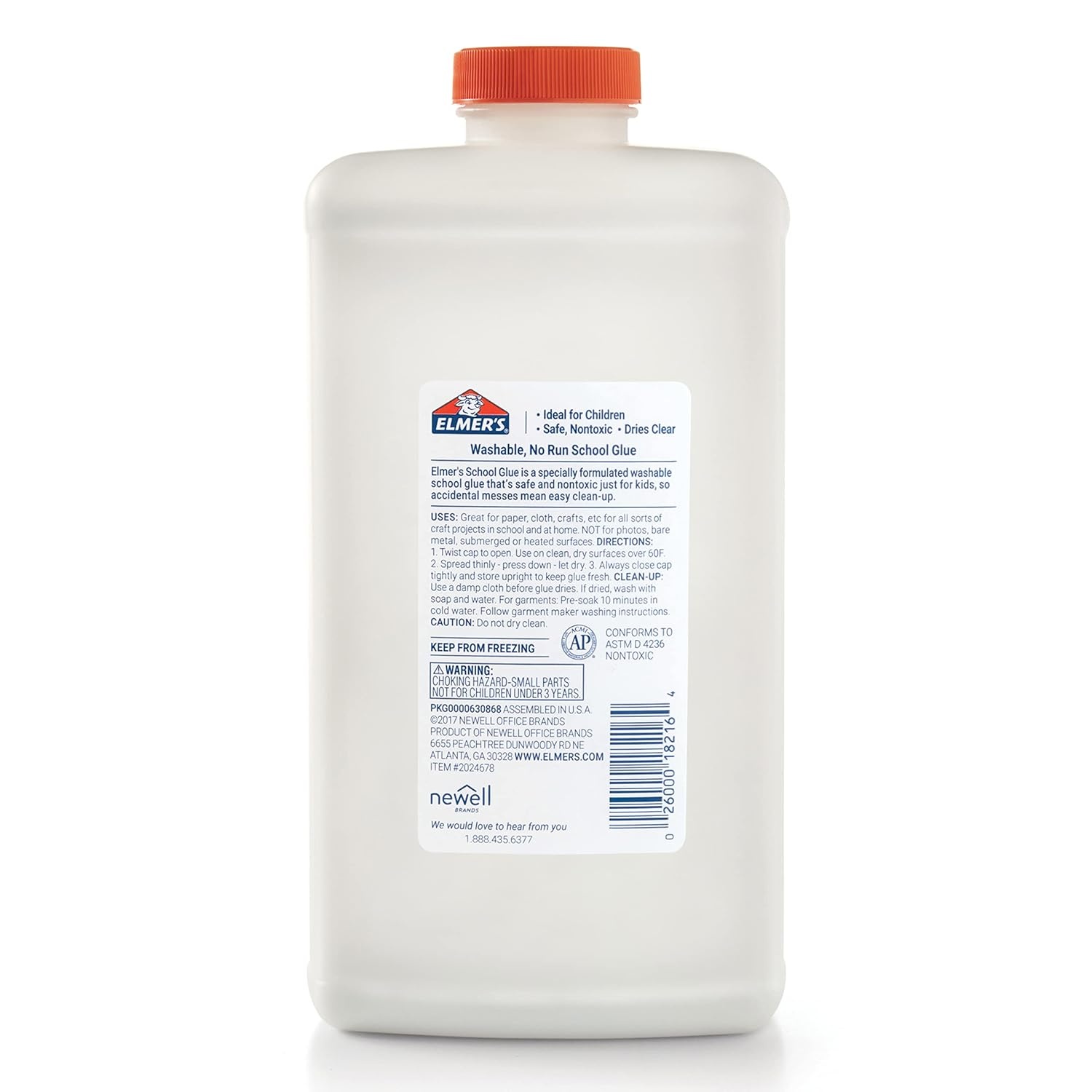 image:imageElmers White Liquid School Glue 1 Gallon Safe Washable 1 Count 1 Teacher Brand Bulk Arts amp Crafts Projects Classroom Supplies Great for Making SlimeWhite