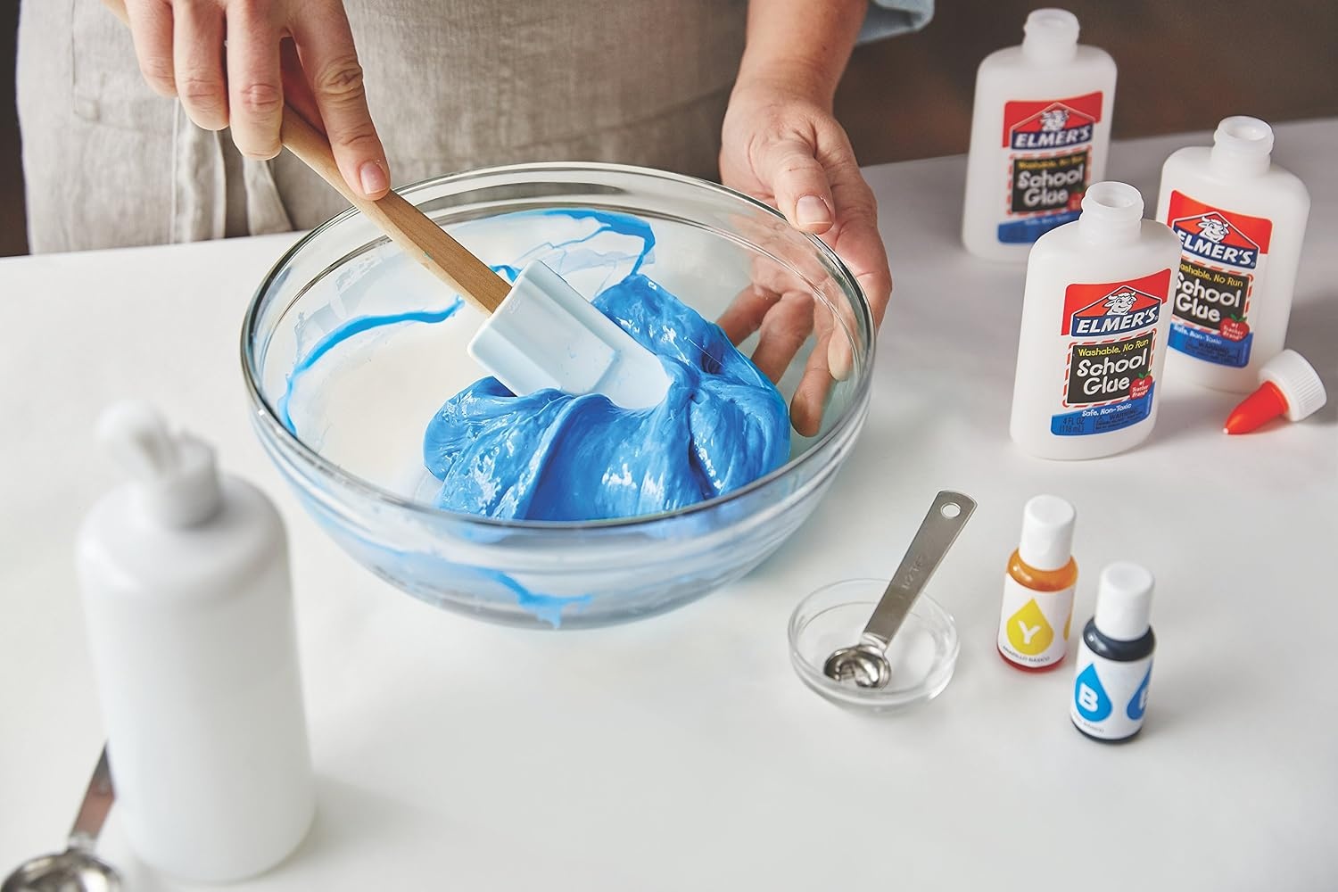 image:imageElmers White Liquid School Glue 1 Gallon Safe Washable 1 Count 1 Teacher Brand Bulk Arts amp Crafts Projects Classroom Supplies Great for Making SlimeWhite