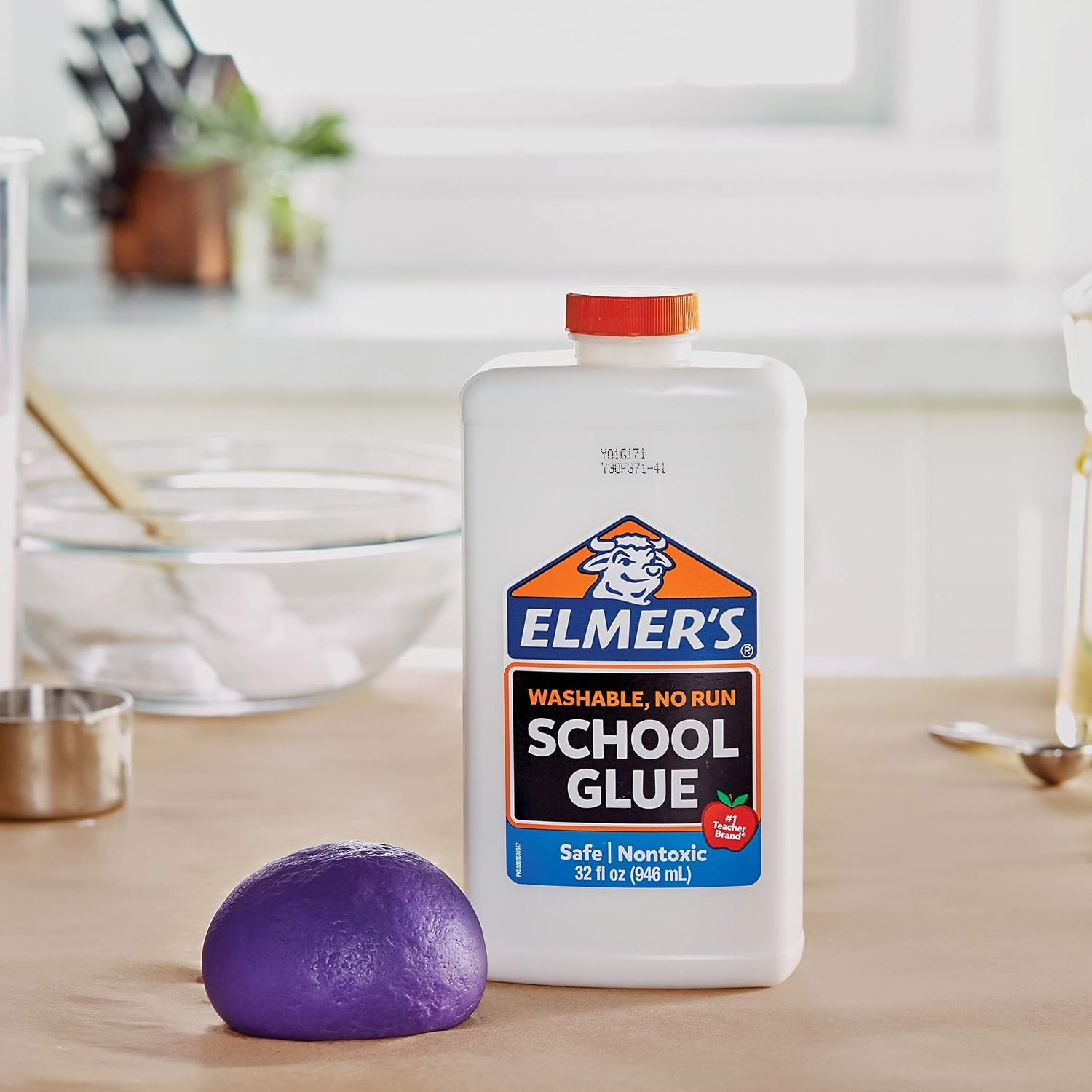 image:imageElmers White Liquid School Glue 1 Gallon Safe Washable 1 Count 1 Teacher Brand Bulk Arts amp Crafts Projects Classroom Supplies Great for Making SlimeWhite