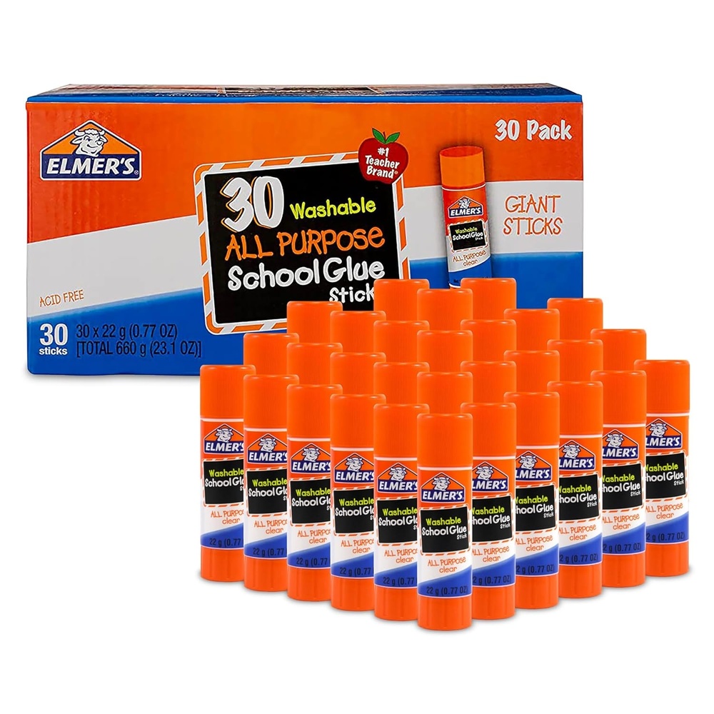 image:imageElmers All Purpose School Glue Sticks AcidFree and Washable 7 Grams 60 Count  Arts amp Crafts Projects 1 Teacher Brand30 Count  Giant Sticks