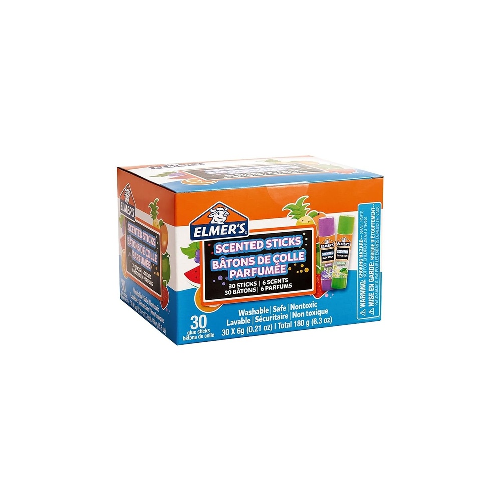 image:imageElmers Color n Glitz Glue Sticks Washable Assorted Colors Includes Disappearing Purple 6 Grams 12 Count Stocking Stuffer Vision Board 1 Teacher BrandTropical Scented