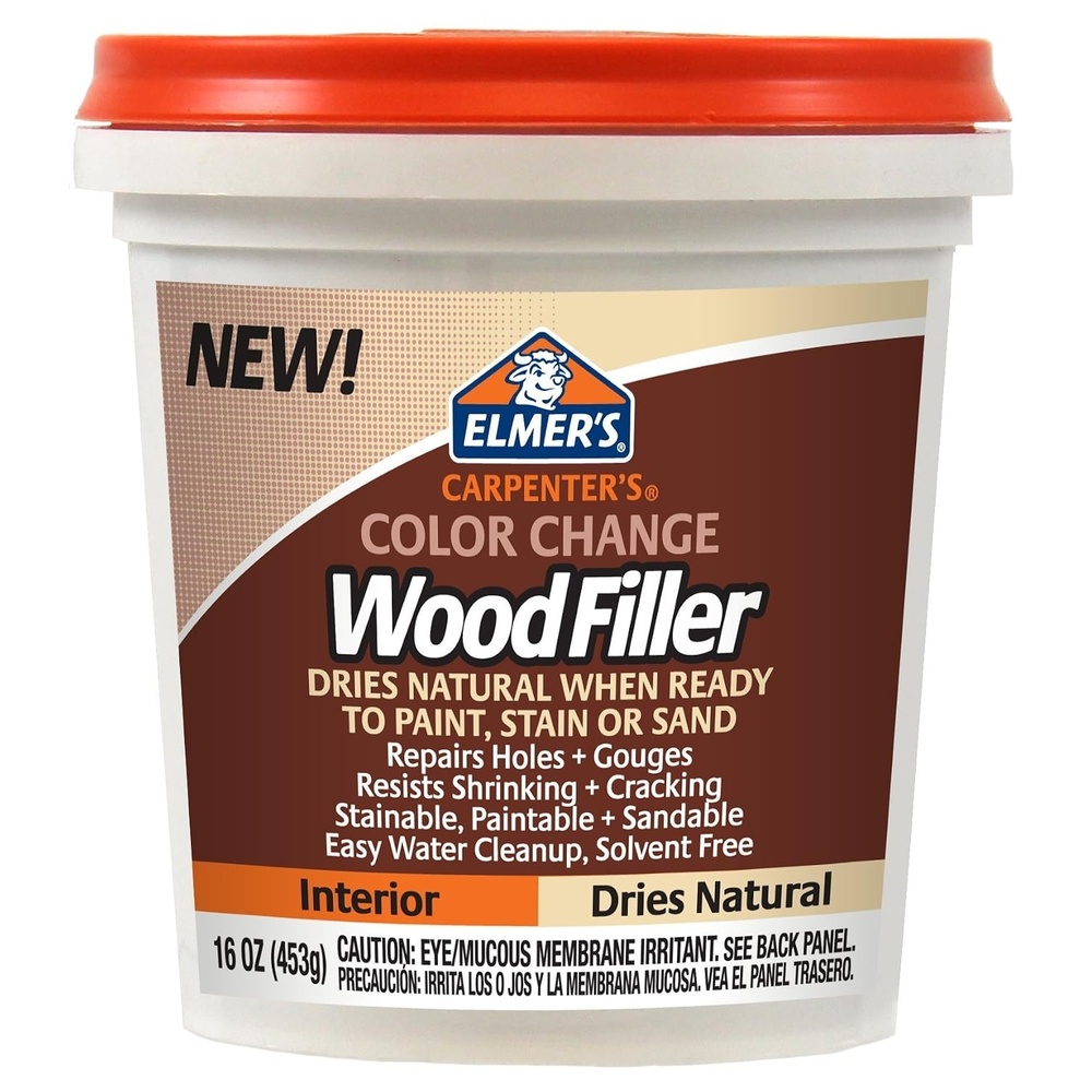 image:imageElmers E914 Carpenters Color Change Wood Filler 16Ounce Natural