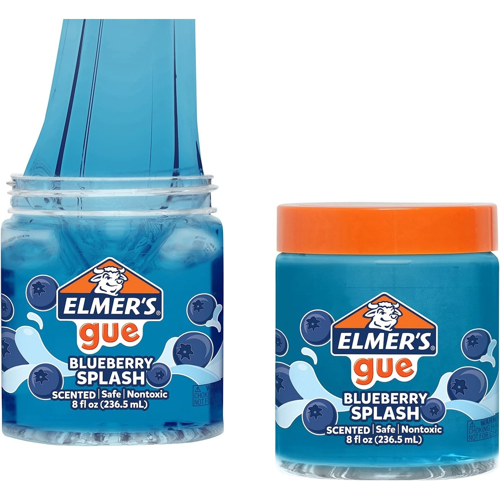 image:imageElmers Gue Premade Slime Glassy Clear Slime Great for Mixing in Addins 2 CountBluebery Splash
