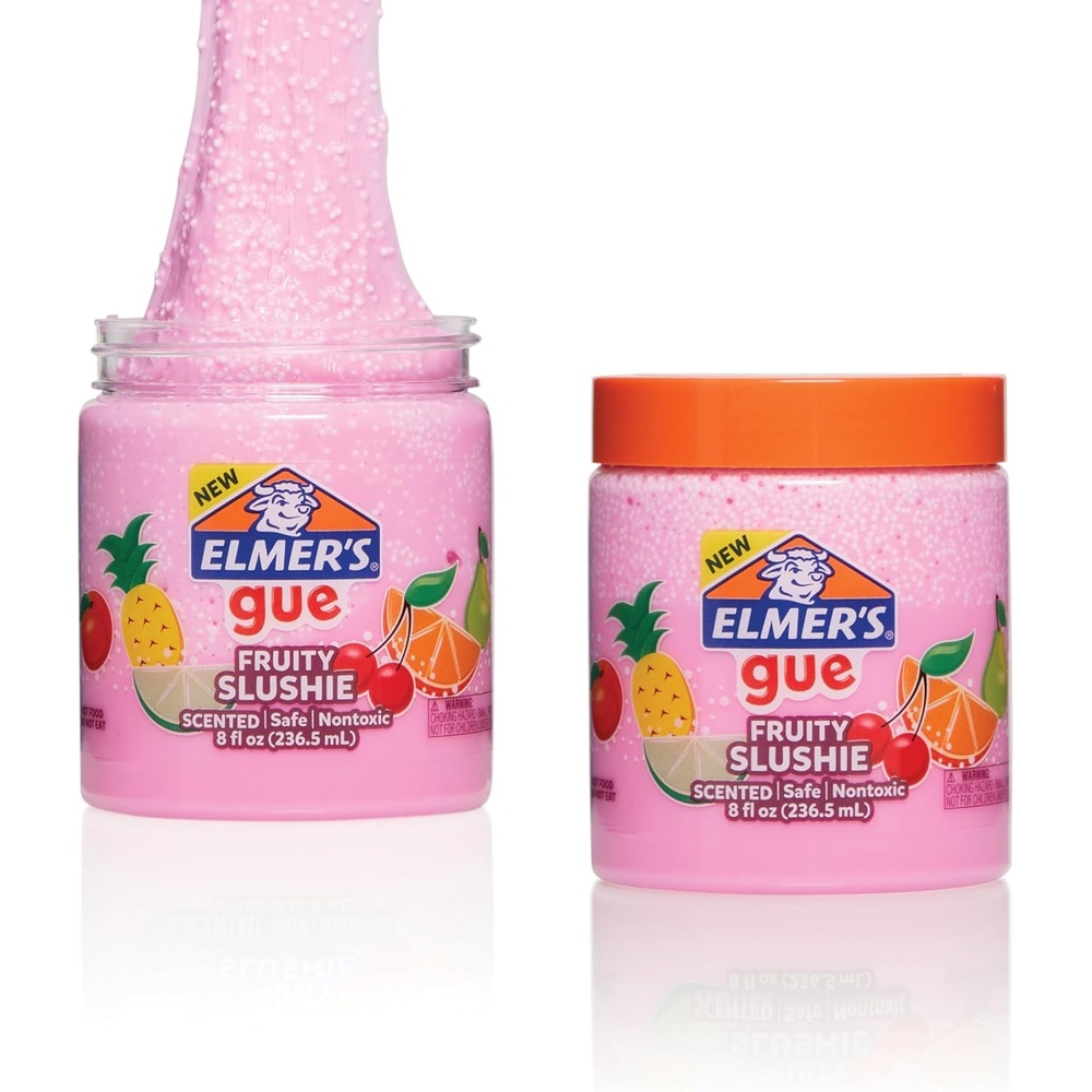 image:imageElmers Gue Premade Slime Glassy Clear Slime Great for Mixing in Addins 2 CountFruity Slushie