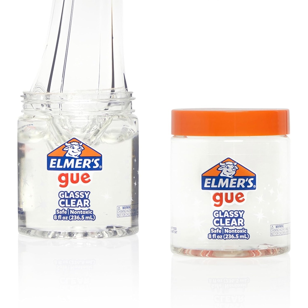 image:imageElmers Gue Premade Slime Glassy Clear Slime Great for Mixing in Addins 2 CountGlassy Clear