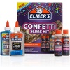Elmer’s Butter Slime Kit, Includes Glow in the Dark Glue, Glitter Glue, Slime Activator, 4 Count – Kids Activity, Creative Fun, Arts & Crafts(Confetti Slime Kit)