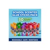 Elmer’s Color ‘n Glitz Glue Sticks, Washable, Assorted Colors, Includes Disappearing Purple, 6 Grams 12 Count – Stocking Stuffer, Vision Board, #1 Teacher Brand(Tropical Scented)