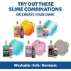 Elmer’s Fruity Fusion Slime Kit, Includes Elmer’s Clear Glue, Magical Liquid Slime Activator, Clay Color Pigments, Scents, Mixing Bowl, Spoon, 20 Piece Kit(Celebration Slime Kit)
