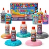 Elmer’s Fruity Fusion Slime Kit, Includes Elmer’s Clear Glue, Magical Liquid Slime Activator, Clay Color Pigments, Scents, Mixing Bowl, Spoon, 20 Piece Kit(Celebration Slime Kit)