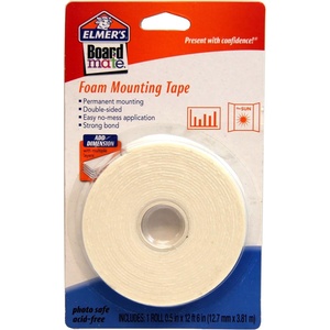 ELMERS Board Mate Foam Mounting Tape, 0.5 X 150″ Roll (E151)