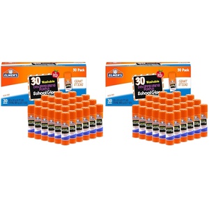 Elmer’s Disappearing Purple School Glue Sticks, Washable, 22 Grams, 3 Count – Poster, Vision Board, Back to School Supplies, #1 Teacher Brand(30 Count (Pack of 2))