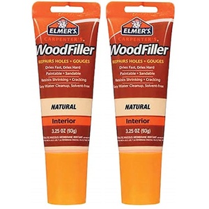 Elmer’s E855 Carpenter’s Wood Filler, 3.25-Ounce Tube, White | 3.25-ounce Tube(3.25 oz (Pack of 2))
