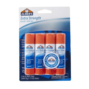 Elmer’s Extra Strength Glue Sticks, Washable, 8 Grams, 24 Count – Poster, Vision Board, Back to School Supplies, #1 Teacher Brand(White)