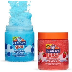 Elmer’s GUE Blueberry Cloud Slime and Strawberry Cloud Slime, Scented, 2 Count(Blueberry + Strawberry Cloud)