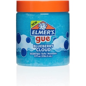 Elmer’s Gue Premade Slime, Glassy Clear Slime, Great for Mixing in Add-ins, 2 Count(Blueberry Cloud)