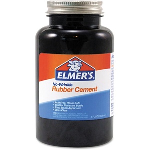 Elmer’s Rubber Cement, No-Wrinkle, 8 Ounces