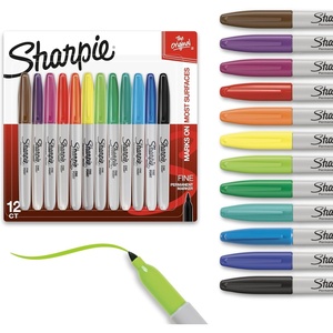 Sharpie Permanent Markers, Toy Story 5 Packaging, Assorted, Fine Point, 12 Count(12 Count – Assorted (Pack of 12))