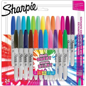 Sharpie Permanent Markers, Toy Story 5 Packaging, Assorted, Fine Point, 24 Count(Color Burst)