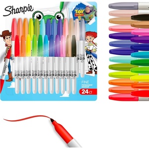 Sharpie Permanent Markers, Toy Story 5 Packaging, Assorted, Fine Point, 24 Count(Toy Story)