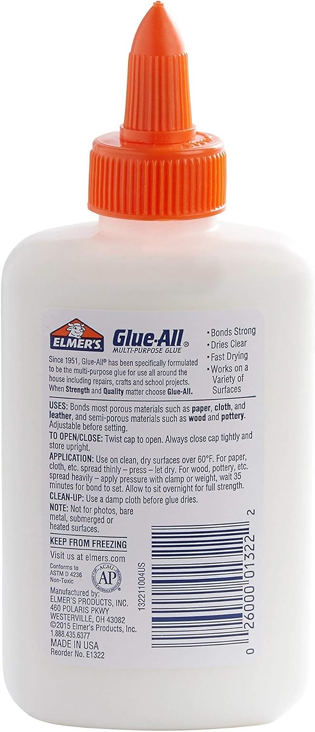 image:imageElmers GlueAll MultiPurpose Liquid Glue 4oz 12 Count 1 Teacher Brand Arts amp Crafts NonToxic4 Oz 12count
