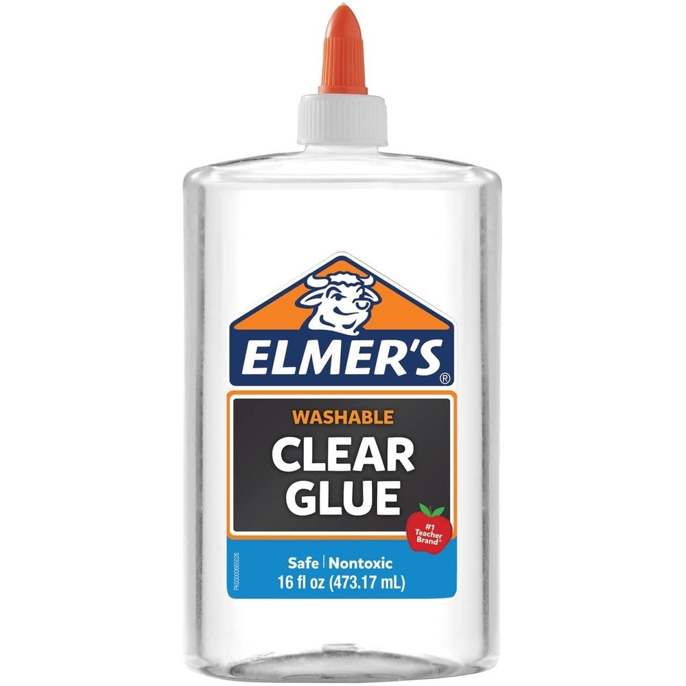 image:imageElmers Liquid School Glue Clear Washable Large 16 Ounces Great for Making Slime Back to School Arts amp Crafts Classroom Teacher Supplies