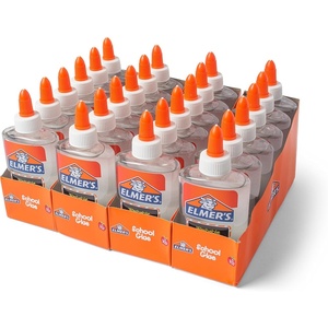 Elmer’s Liquid School Glue, Clear, Washable, 5 Ounces, 24 Count – Great for Making Slime, #1 Teacher Brand