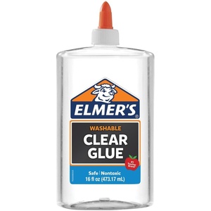 Elmer’s Liquid School Glue, Clear, Washable, Large 16 Ounces – Great for Making Slime, Back to School, Arts & Crafts, Classroom, Teacher Supplies